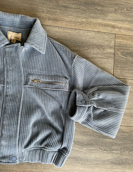 Corduroy Jacket w/ Metallic Threading