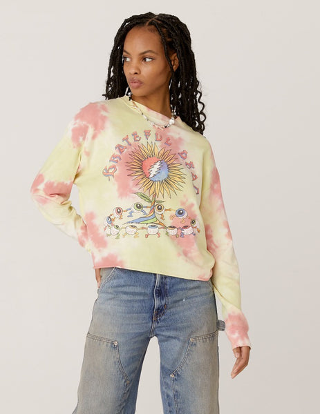 Grateful Dead Sunflower Long Sleeve Crop