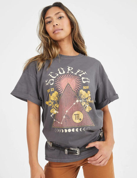 Scorpio Band Boyfriend Tee