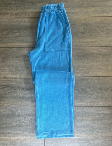 Terry Cloth Patch Pocket Pant