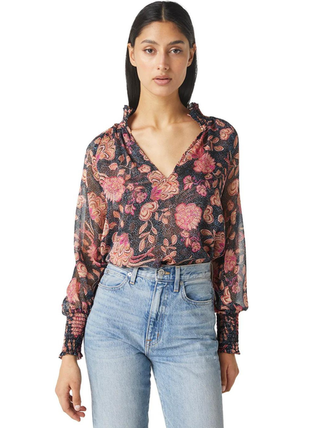 Alexis Top in Flora Dot