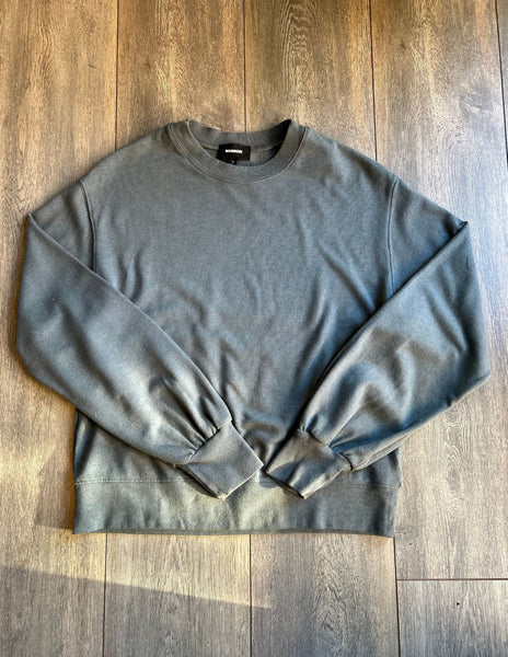 Blouson Sleeve Crew Neck Sweatshirt